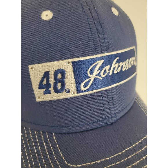 Jimmie Johnson 48 Hendrick Motorsports Nascar racing snapback hat cap Rhinestone - Picture 6 of 9